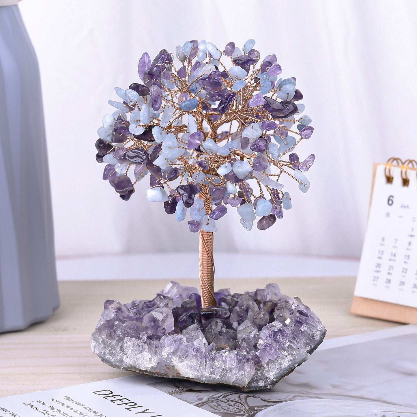 SenseGlo Crystal Money Tree: Attract Abundance and Positive Energy