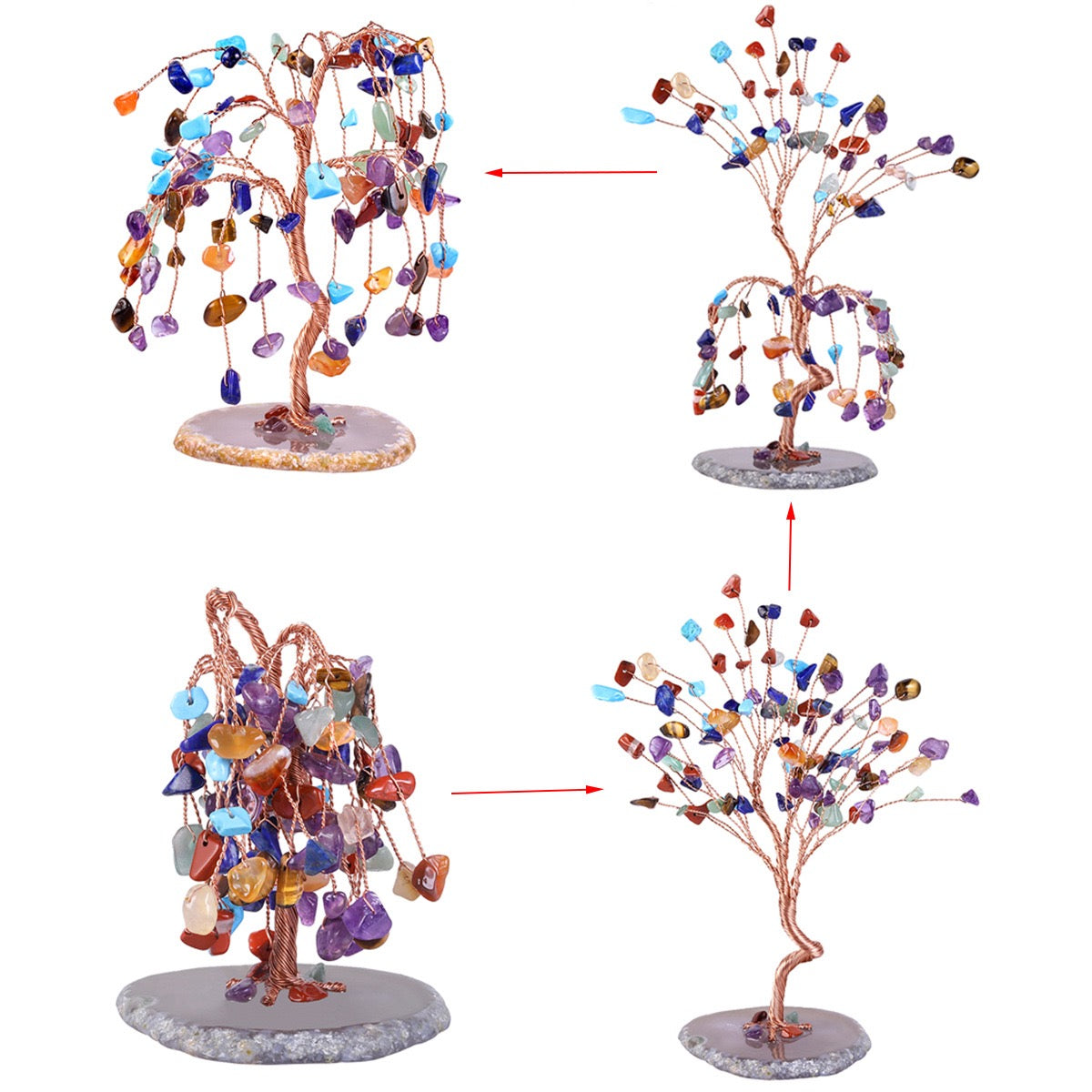 SenseGlo Feng Shui Crystal Money Tree: Attract Abundance and Positive Energy