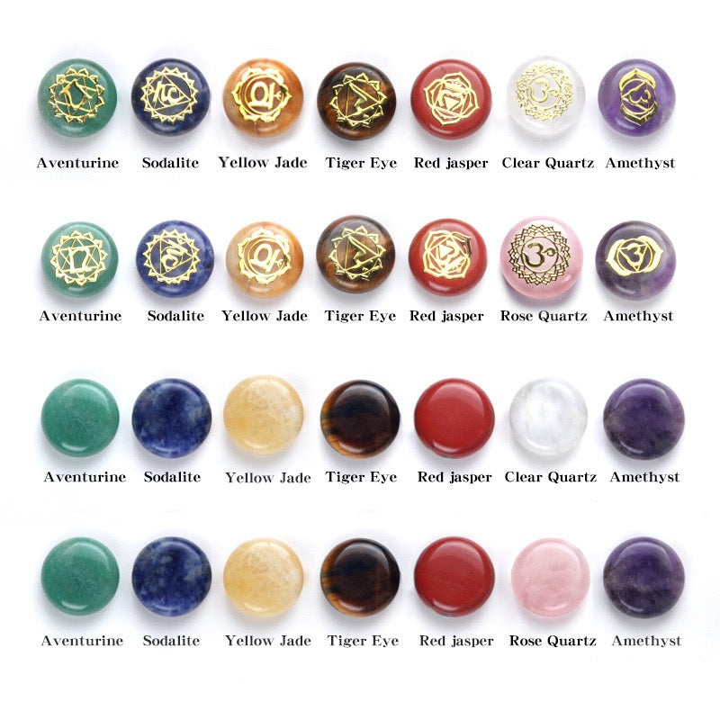 SenseGlo 7 Chakra Mini Stone Set