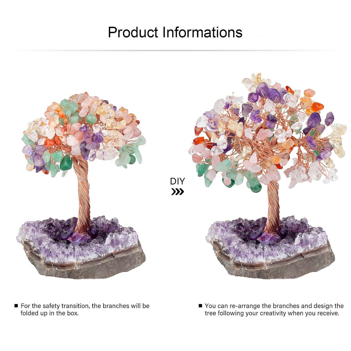 SenseGlo Crystal Money Tree: Attract Abundance and Positive Energy