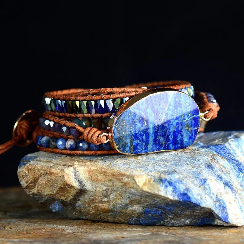 Inner Truth Lapis Wrap Bracelet | I See & I Speak