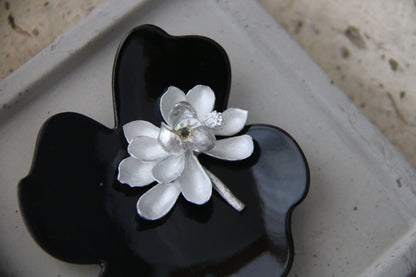 Lotus Incense Burner | Gift-Wrapped | Handmade Silver Brass Incense Holder