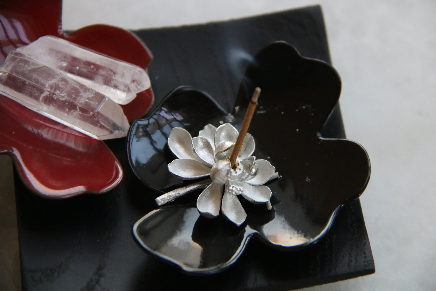 Lotus Incense Burner | Gift-Wrapped | Handmade Silver Brass Incense Holder