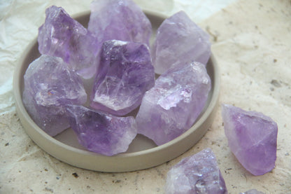 Authentic Raw Amythest Crystals for Energy Balancing | Hand-Selected Healing Stones