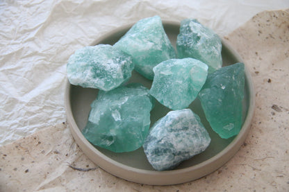Natural Green Fluorite Raw Crystal | Hand-Selected & Authentic Healing Gemstones