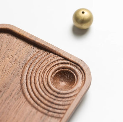 Ripple Adjustable Incense Holder & Burner | Wooden Base