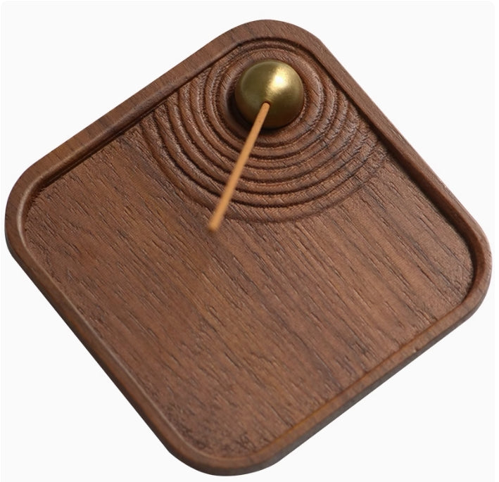 Ripple Adjustable Incense Holder & Burner | Wooden Base