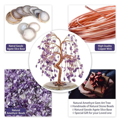 SenseGlo Feng Shui Crystal Money Tree: Attract Abundance and Positive Energy