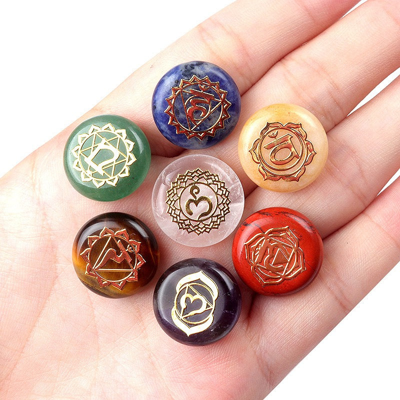 SenseGlo 7 Chakra Mini Stone Set