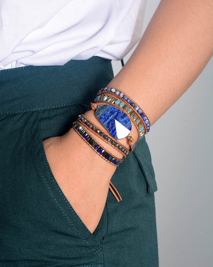 Inner Truth Lapis Wrap Bracelet | I See & I Speak